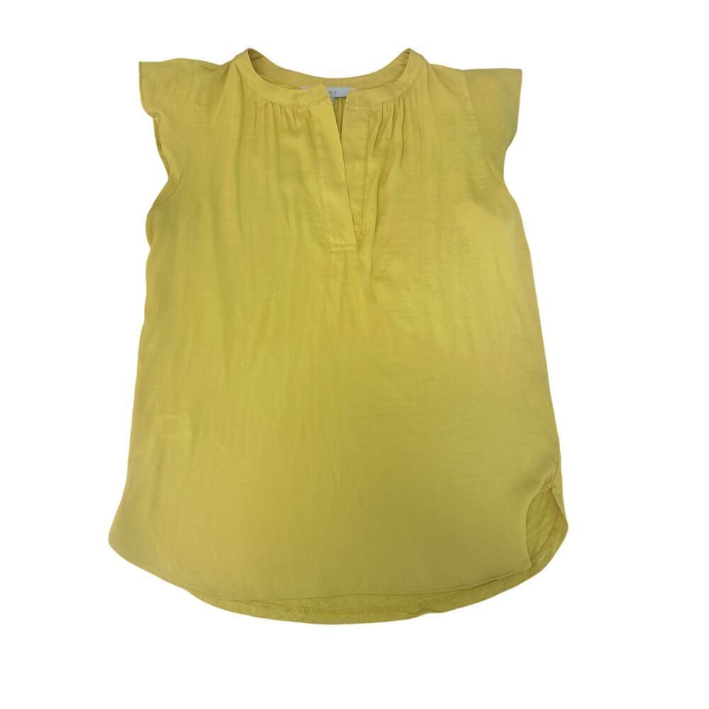 Loft Women’s Top Yellow Size Small.